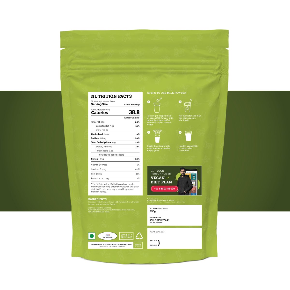 Vegan - Plant Based Milk Powder