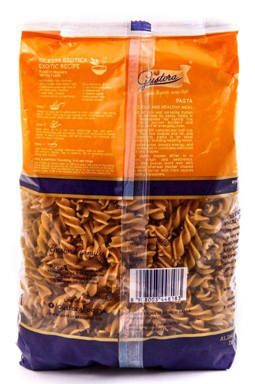 WHOLE WHEAT FUSILLI 500g