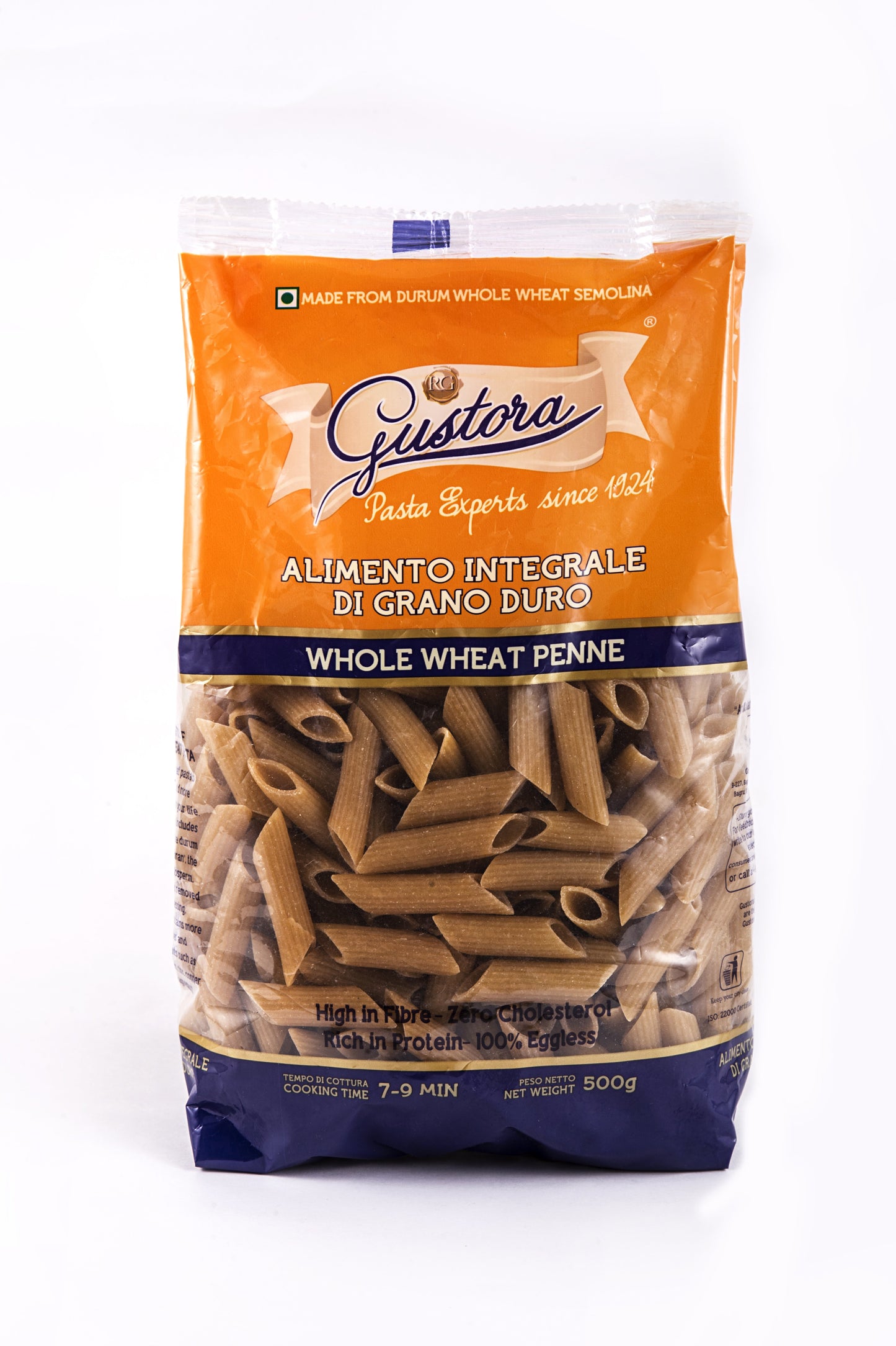 WHOLE WHEAT PENNE 500g