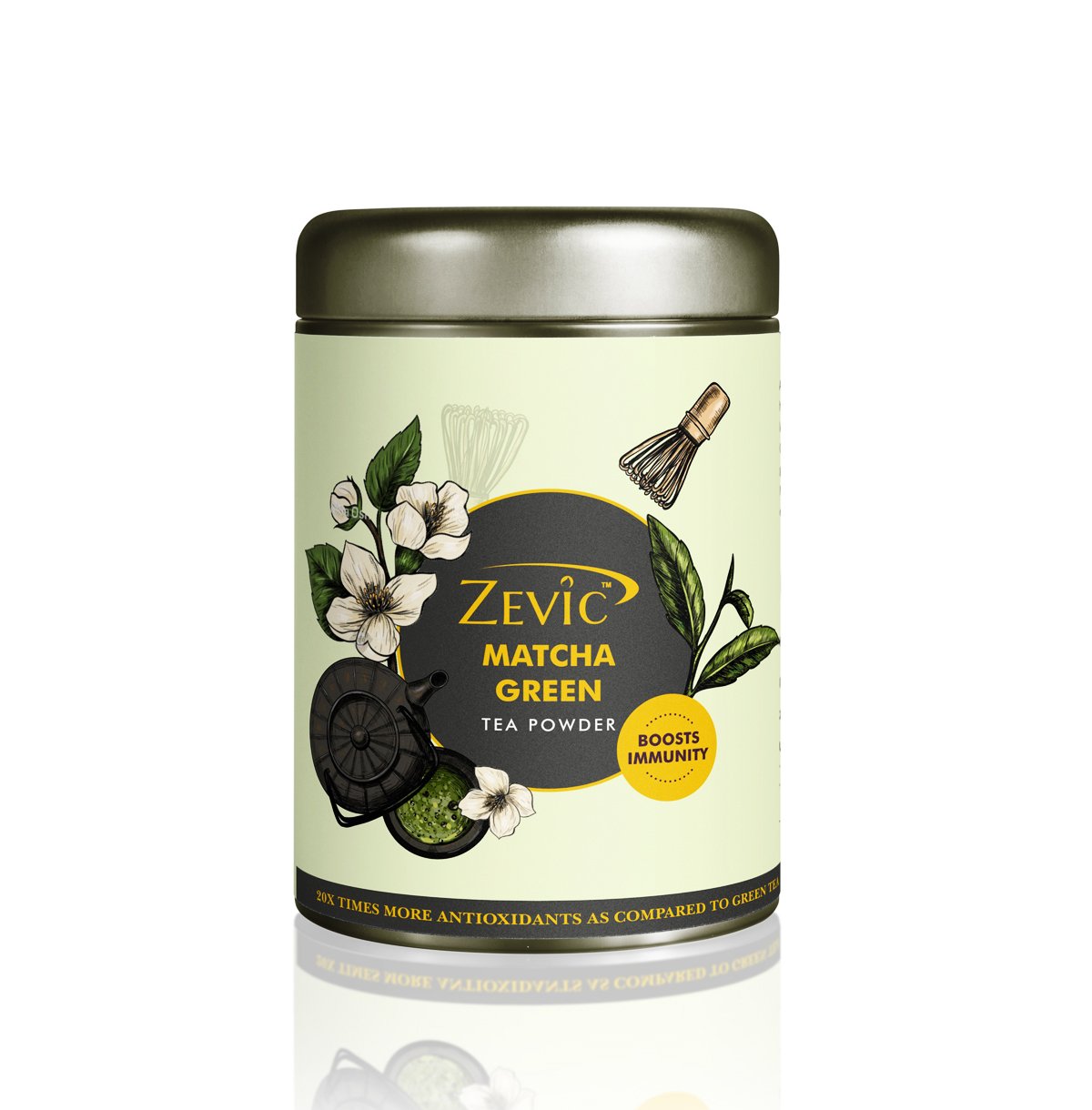 Zevic 100% Natural Matcha Green Tea, 50 gm