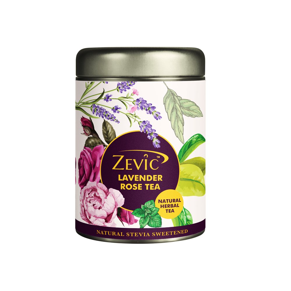 Zevic Lavender Rose Herbal Tea 50 gm - 25 Servings