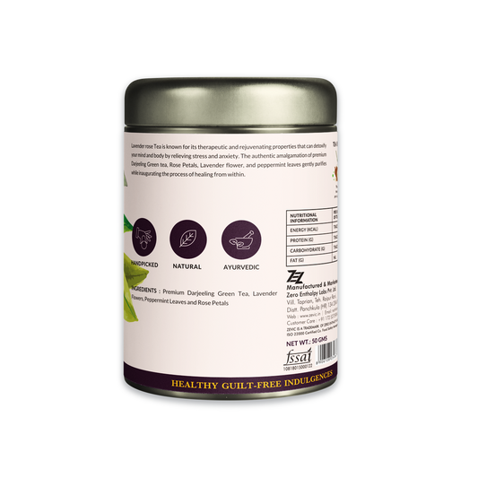 Zevic Lavender Rose Herbal Tea 50 gm - 25 Servings