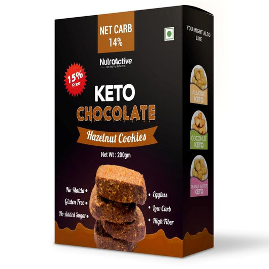 Keto Chocolate Hazelnut Cookies, 200g